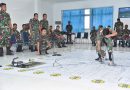 Jelang Latihan Dukung Pasukan Khusus,  Prajurit Taifib Gelar Tactical Floor Game