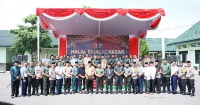 Tingkatkan Sinergitas Dan soliditas TNI, Polri, Dandim 0801/Pacitan Hadiri Halal Bihalal Akbar