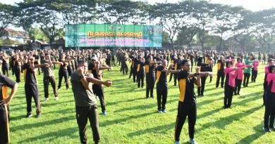 Soliditas dan Kebersamaan Kodim Ponorogo dan Polres Ponorogo Dikemas dalam Olahraga Bersama