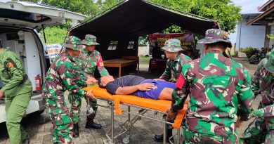 Latihan Sistem Blok, Kodim Tulungagung Latih Kesiapan Hadapi Banjir dan Tanah Longsor