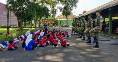 Seru! Anak PAUD di Trenggalek Belajar Profesi dan Disiplin Bareng TNI