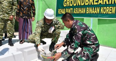 Dandim Ponorogo Dampingi Danrem 081 /Dsjdi Acara Groundbreaking Rehab Panti Asuhan Kanzul Huda
