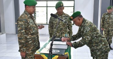 Dandim Ponorogo Pimpin Acara Laporan Korps Serah Terima Jabatan Pama