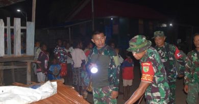 Dansatgas Tinjau Progres Pembangunan TMMD di Kampung Keakwa Pasca Pembukaan Resmi