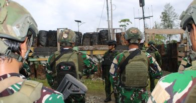 Wapangkoops TNI Habema Tinjau Kesiapsiagaan Prajurit di Pos Kotis Dekai