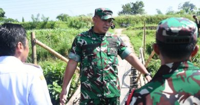 Jembatan Sesek Dinilai Berbahaya, Danrem Untoro Prioritaskan Bangun Jembatan Garuda