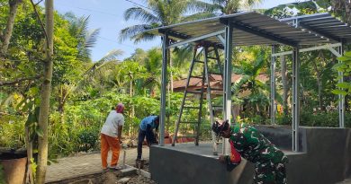 Satgas Proses Pembangunan Tempat Tandon Air Siap Konsumsi