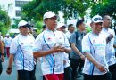 Panglima TNI Hadiri Olahraga Bersama Hari Bhayangkara ke-80, Perkuat Soliditas TNI-Polri