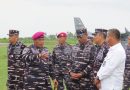 Pangkormar Dampingi Menko Polhukam dan Kasal Tinjau Kesiapan Prajurit TNI di Natuna