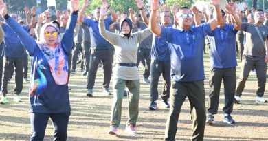 Kodim Ponorogo Gelar Olahraga Bersama dan Coffee Morning