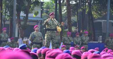 Pangkormar Perkuat Kesiapan dan Soliditas Prajurit Sukseskan HUT  RI dan HUT TNI yang ke 81
