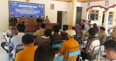Babinsa Nglebo Dukung Musdes Pendataan Indeks Desa