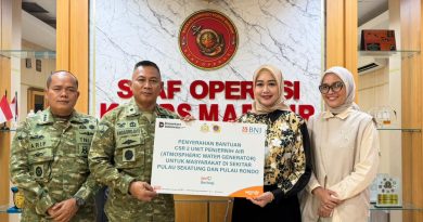 Asops Pangkormar Terima Bantuan CSR, Perkuat Dukungan Air Bersih di Pulau Terluar