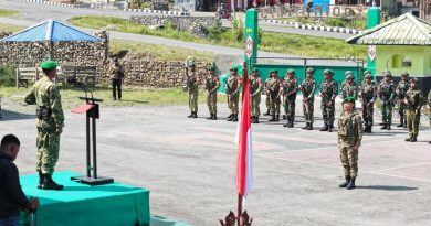 HUT Ke-81 TNI Tahun 2026, Kodim 1714/Puncak Jaya Gelar Upacara, Dipererat Kebersamaan TNI dan Kepolisian