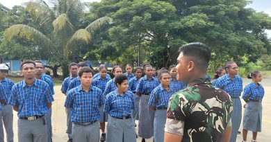 Prajurit Yonif TP 810/BEM Tanamkan Semangat Kebangsaan dan Kedisiplinan Generasi Muda