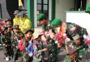 Tanamkan Cinta Tanah Air Sejak Dini, Ratusan Murid TK Kartika di Tulungagung Kenali Profesi TNI