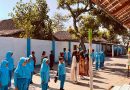 Latih Baris Berbaris, Babinsa Kodim Ponorogo Tanamkan Disiplin Kepada Siswa Sejak Dini
