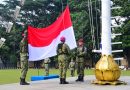 Dandenma Mako Kormar Pimpin Upacara Bendera, Tekankan Profesionalisme dan Disiplin Prajurit