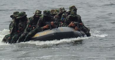 Yonmarhanlan III Gelar Latihan Raid Amfibi