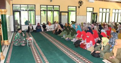 Ramadhan Penuh Berkah, Persit KCK Cab. XVI Dim Ponorogo Gelar Pengajian Bersama