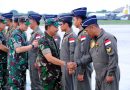 Pangkoopsudnas Dampingi Panglima TNI Sambut Kedatangan Pesawat C-130 J Super Hercules