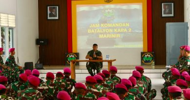 Komandan Ksatria Perkasa Berikan Pembekalan Kepada Prajurit Guna Meningkatkan Disiplin