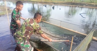 Wujudkan Ketahanan Pangan, Korem 012/TU Budidaya Benih Ikan Nila