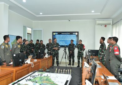 Kasau Marsekal TNI M. Tonny Harjono Tinjau Wargaming Latihan Angkasa Yudha 2024 Kogasudgab Bravo