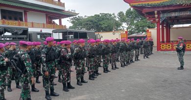 Prajurit Batalyon Kapa 2 Marinir Pengamanan Pilkada Serentak Wilayah Tuban