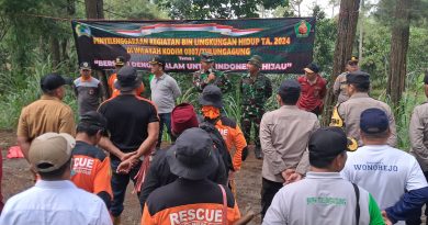 Bersinergi, Kodim 0807 Tulungagung Tanam Ribuan Pohon Cegah Banjir dan Erosi