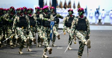 Komandan Batalyon Kapa 2 Marinir Pimpin Pasukan Marinir Peringati Hari Armada RI