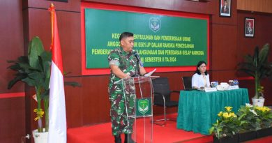 Cegah Penyalahan Narkoba, Kodim 0501/Jakarta Pusat Gelar Sosialisasi P4GN Semester Ke-II Tahun 2024