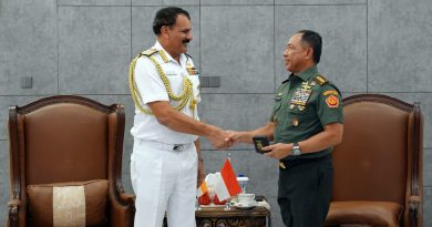 Dihadapan Panglima TNI Kepala Staf Angkatan Laut India Ajukan Keikutsertaan pada Latihan Multilateral TNI AL