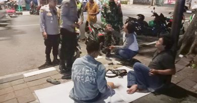 Babinsa Koramil 05/Tanah Abang Bersama Tiga Pilar Laksanakan Patroli Cipta Kondisi