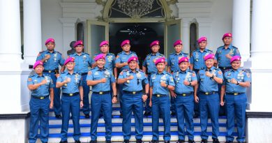 Dankormar Terima Laporan Purna Tugas dan Kenaikan Pangkat Pati Korps Marinir