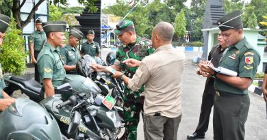 Seluruh Motor Dinas Prajurit Diperiksa Dandim Ponorogo. Ada Apa ?