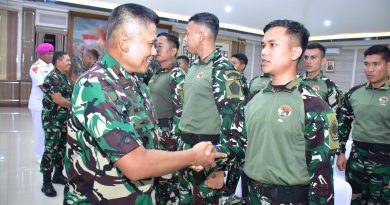 Wadan Kormar Sambut Satgas Koops TNI Habema I 2024