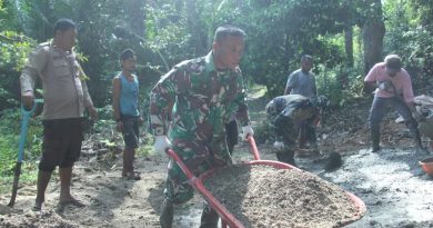 Sinergitas TNI-Polri Dalam TMMD Ke-123 Kodim 1510/Sula