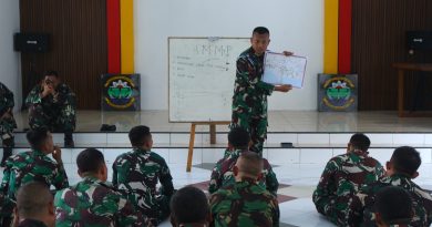 Bekali Ilmu IMMP Prajurit Yonkapa 2 Mar Yang Akan Melaksanakan Satgas
