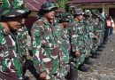 Berikan Semangat, Dansatgas TMMD Ke-124 Kodim 1710/Mimika Pimpin Apel Pagi