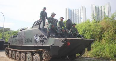 Prajurit Yonranratfib 2 Mar Latihan Kemampuan Mengemudi Aspek Darat