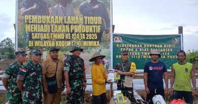 Satgas TMMD Ke-124 Kodim 1710/Mimika Terima Kunjungan Tim Wasev
