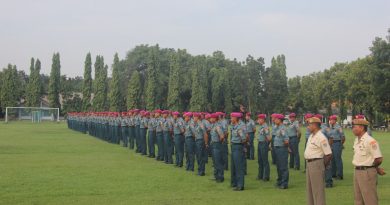 Peringati Hari Kebangkitan Nasional ke 117 Prajurit Ksatria Perkasa Laksanakan Upacara