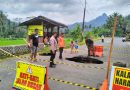 Jalan Kampak–Munjungan Putus Akibat Tanah Ambles di Trenggalek, TNI-Polri Sigap Amankan Lokasi