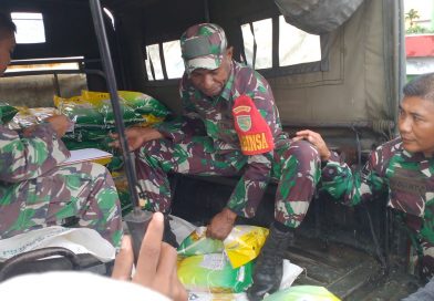 Dukung Program Pemerintah Stabilkan Harga Beras, Kodim 1710/Mimika Gencarkan Gerakan Pangan Murah Untuk Warga Mimika