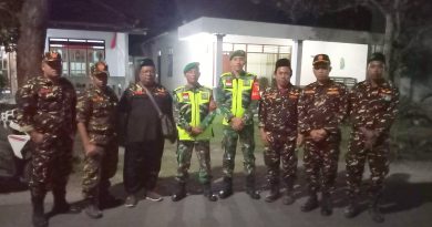 Jaga Kamtibmas, Anggota Jajaran Kodim Tulungagung dan Banser Gelar Patroli Gabungan