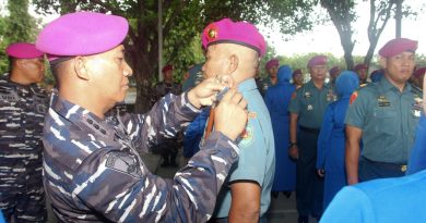 Komandan Resimen Kavaleri 2 Marinir Pimpin Laporan Korps Kenaikan Pangkat Perwira Pertama