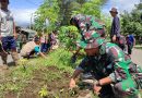 Anggota Kodim Tulungagung dan Warga Desa Besole Gelar Karya Bakti Bersihkan Jalan dan Masjid