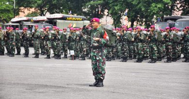 Prajurit Ksatria Perkasa Ikuti Apel Gelar Kesiapan Pasukan Reaksi Cepat Penanggulangan Bencana