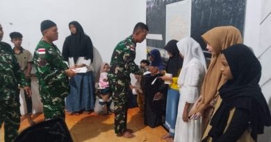 Prajurit Yonif 8 Mar Satgasmar PAM Puter Pulau Rondo berbagi berkah Ramadan santuni Anak Yatim di Sabang Prajurit Yonif 8 Mar Satgasmar PAM Puter Pulau Rondo berbagi berkah Ramadan santuni Anak Yatim di Sabang
